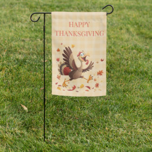 Happy Thanksgiving Garden Flag – Editable Text
