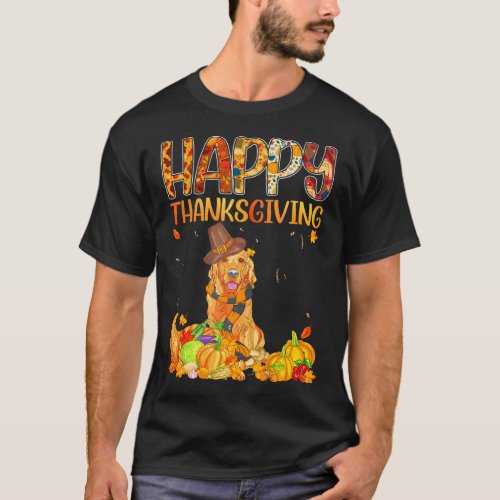 Happy Thanksgiving German Shepherd Dog Fall T_Shirt
