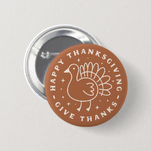 Happy thanksgiving give thanks button