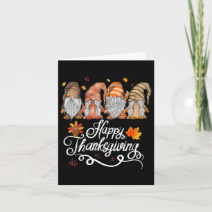 Happy Thanksgiving Gnomes  Card