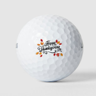 Happy Thanksgiving Golf Balls