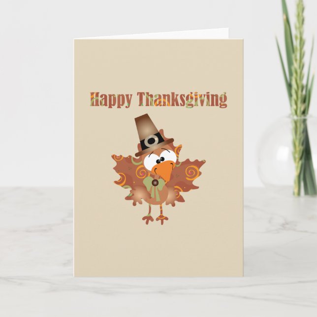 Happy Thanksgiving Greeting Card (Front)