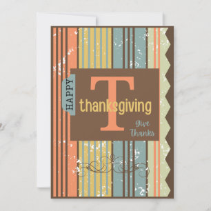 Happy Thanksgiving Greeting Card - 