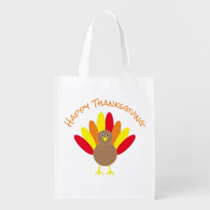 Happy Thanksgiving Grocery Bag