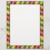 Happy Thanksgiving Grunge Leaves - Letterhead (Front)