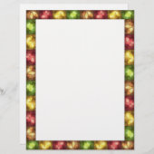 Happy Thanksgiving Grunge Leaves - Letterhead (Front/Back)