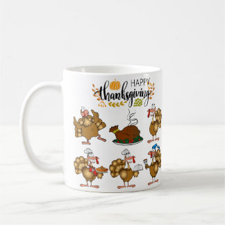 Happy Thanksgiving,Happy Turkey Coffee Mug