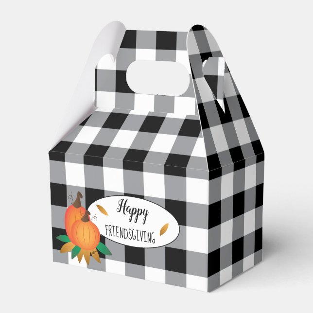 Happy Thanksgiving Harvest Favor Boxes (Front Side)