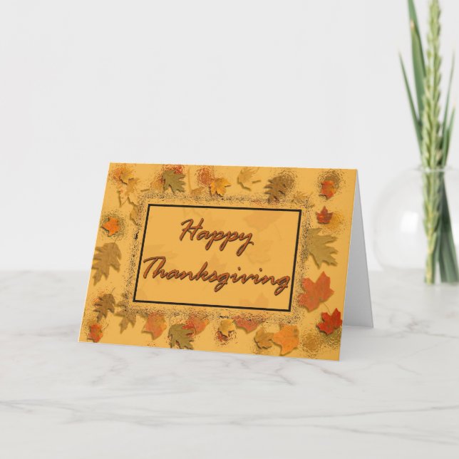 Happy Thanksgiving Holiday Card (Front)