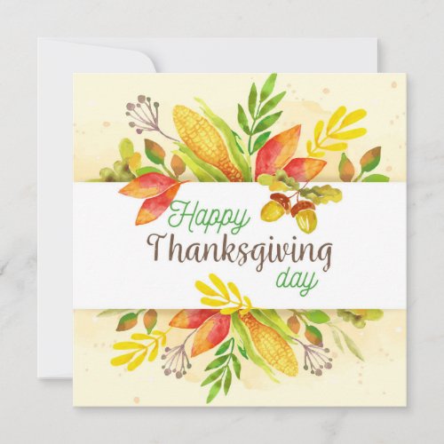 Happy Thanksgiving Holiday Card