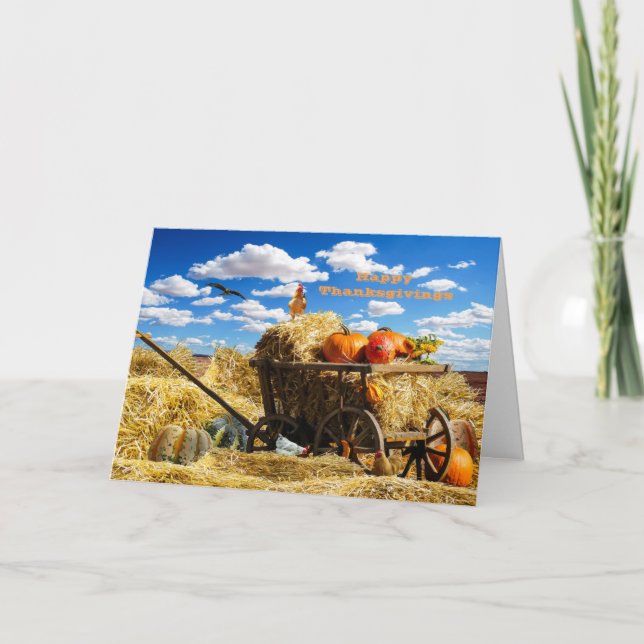 Happy Thanksgiving Holiday Card (Front)