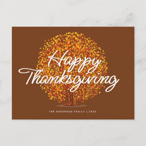 happy thanksgiving holiday card