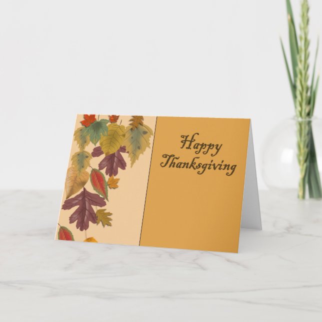 Happy Thanksgiving Holiday Card (Front)