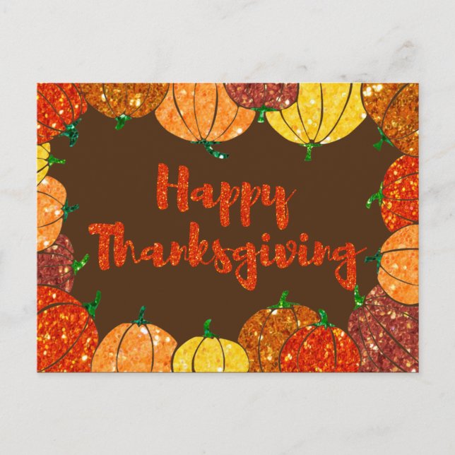 Happy Thanksgiving Holiday Card (Front)