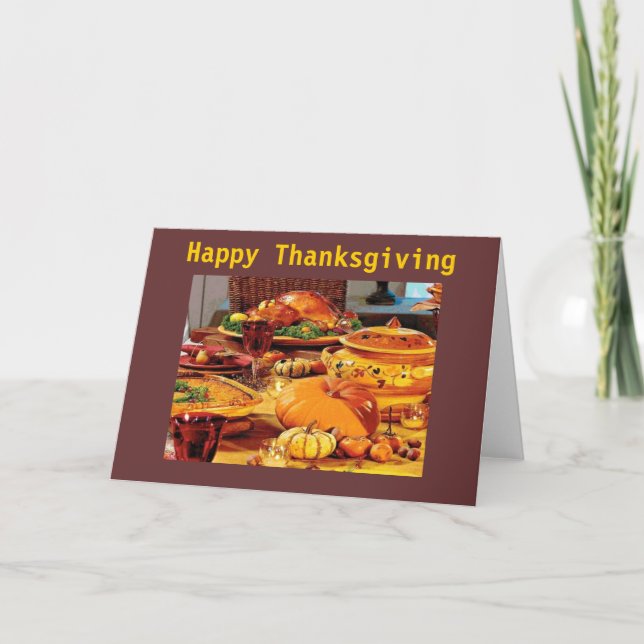 Happy Thanksgiving Holiday Card (Front)