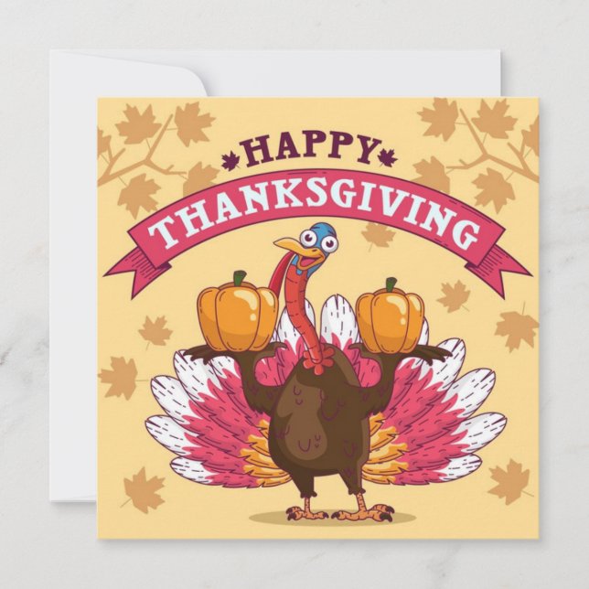 Happy Thanksgiving Holiday Card (Front)