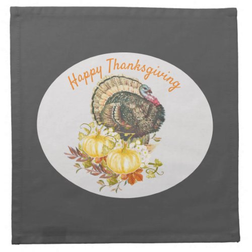 Happy Thanksgiving Holiday Cloth Napkin