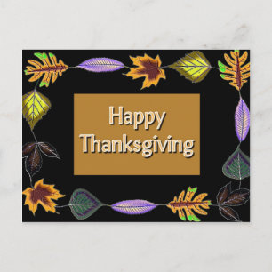 Happy Thanksgiving Holiday Postcard