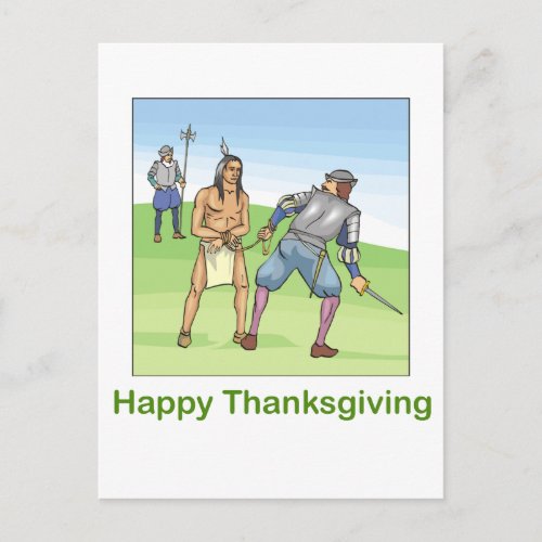 Happy Thanksgiving Holiday Postcard