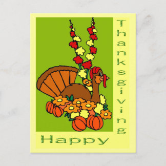 Happy Thanksgiving Holiday Postcard