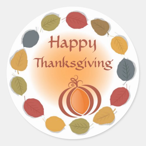 Happy Thanksgiving Holiday Sticker