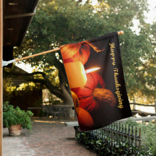 Happy Thanksgiving House Flag
