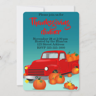 Happy Thanksgiving Invitation
