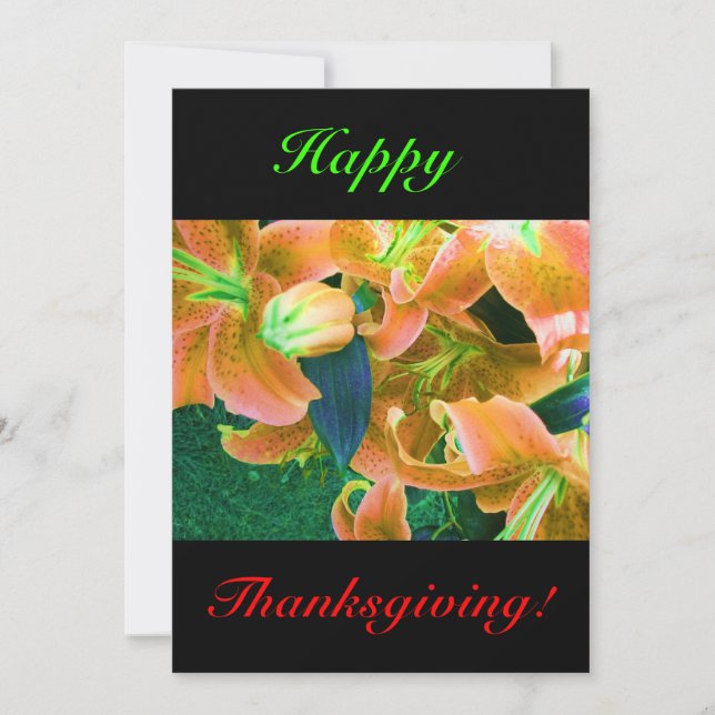Happy Thanksgiving Invitation (Front)