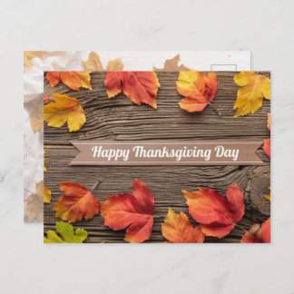 Happy Thanksgiving Invitation Postcard