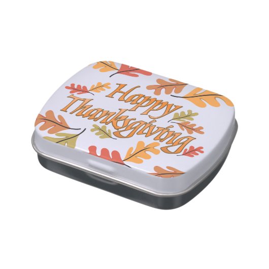 Happy Thanksgiving Jelly Belly Candy Tin (Side)