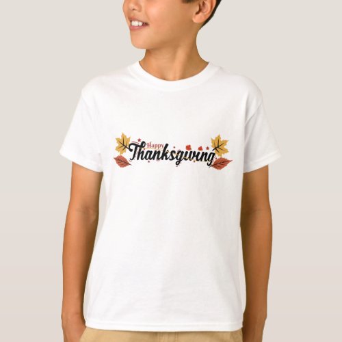 Happy Thanksgiving kids T_Shirt