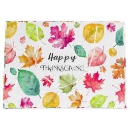 Happy Thanksgiving Large Gift Bag