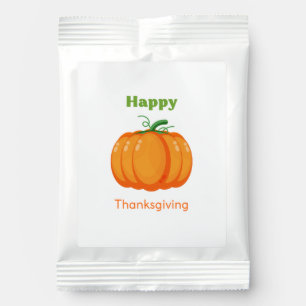 Happy Thanksgiving large pumpkin Hot Chocolate Drink Mix