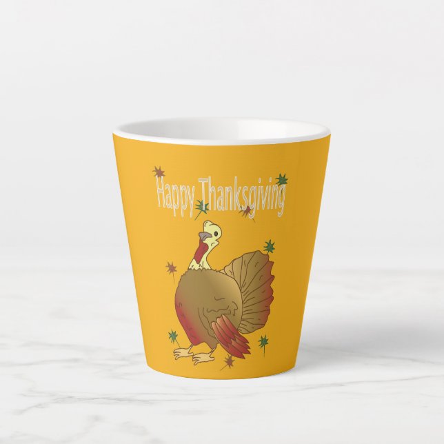 Happy Thanksgiving Latte Mug (Front)