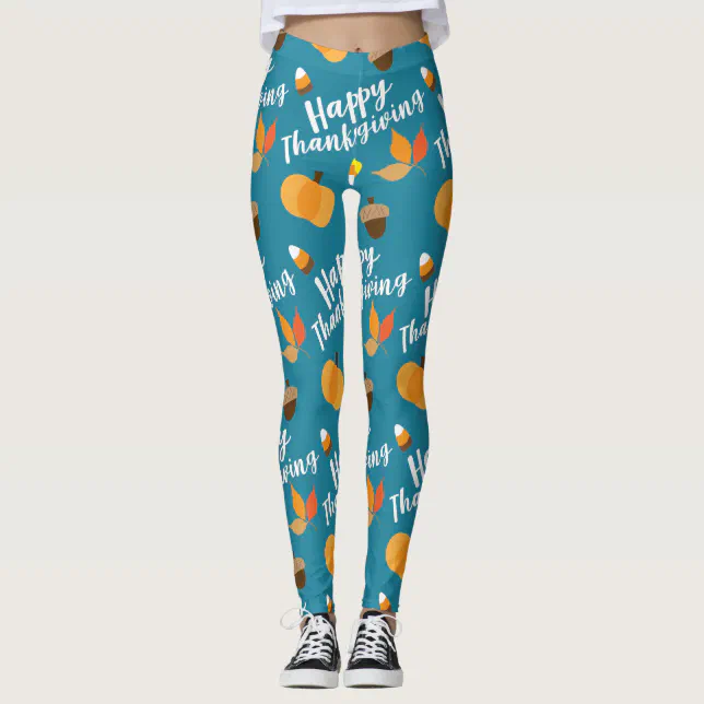 Happy Thanksgiving Leggings Zazzle