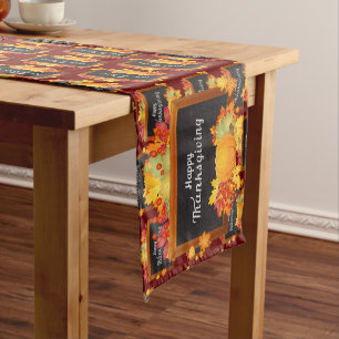 Happy Thanksgiving Long Table Runner