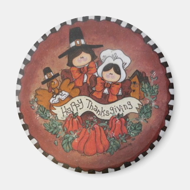 Happy Thanksgiving Magnet (Front)