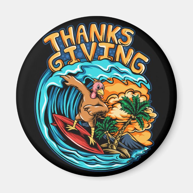 Happy Thanksgiving Magnet (Front)