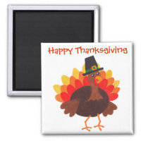 Happy  Thanksgiving - Magnet