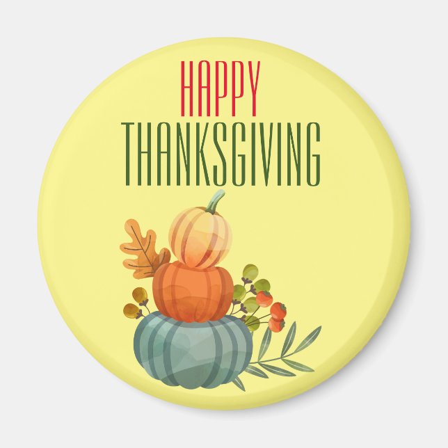 Happy Thanksgiving Magnet (Front)