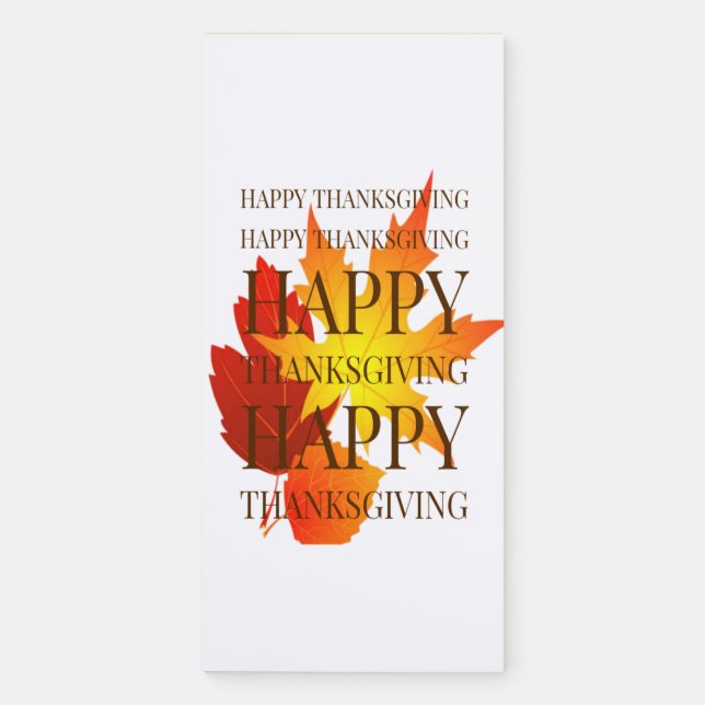 Happy Thanksgiving Magnetic Notepad (Front)