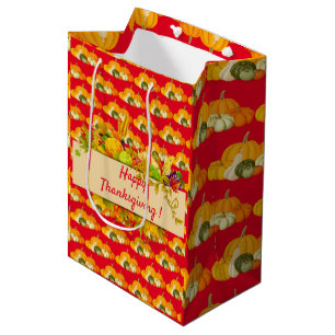 Happy Thanksgiving Medium Gift Bag