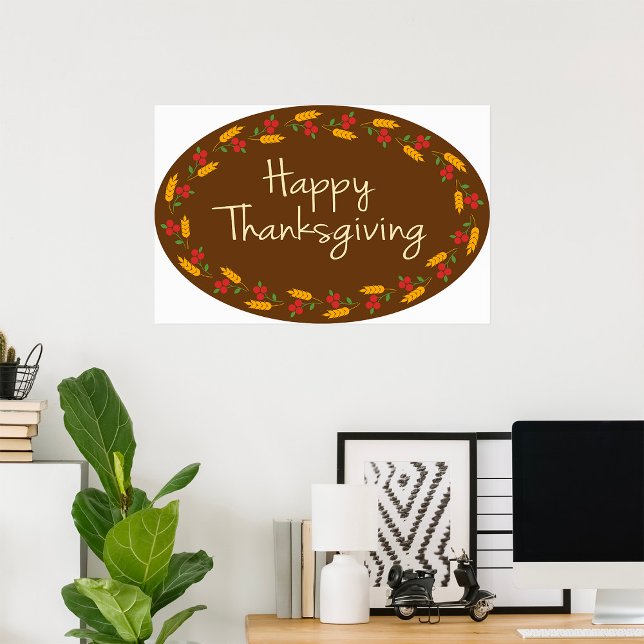 Happy Thanksgiving Message Poster (Creator Uploaded)
