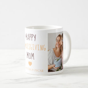 Happy Thanksgiving Mom 2 Square Photos Coffee Mug