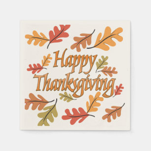 Happy Thanksgiving Napkins