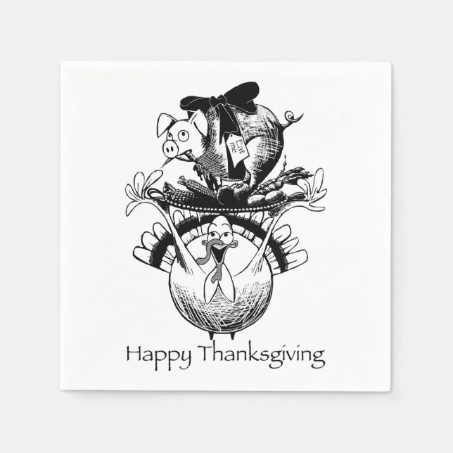 Happy Thanksgiving Napkins (Front)