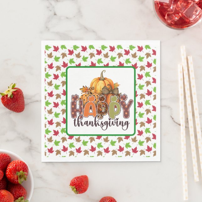 Happy Thanksgiving  Napkins (Insitu)