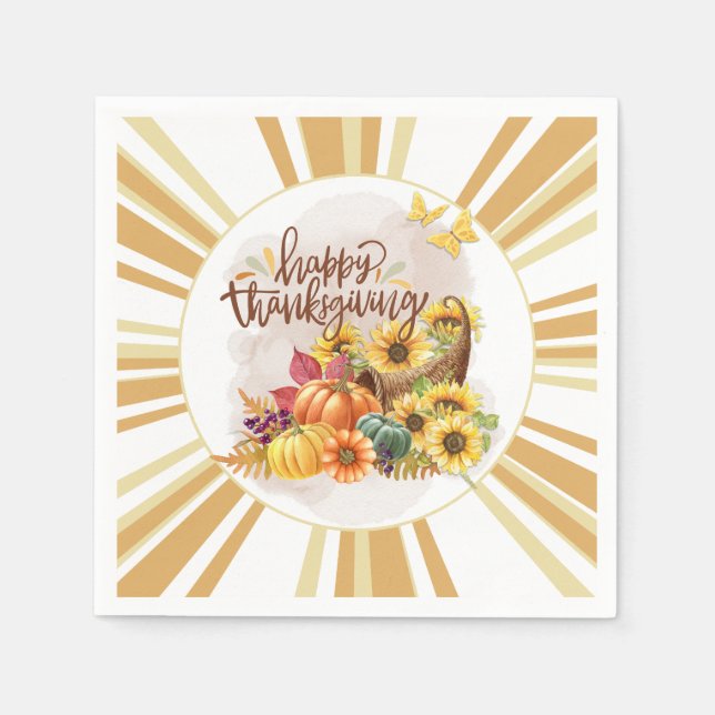 Happy Thanksgiving Napkins (Front)