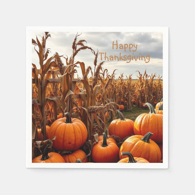 Happy Thanksgiving Napkins (Front)