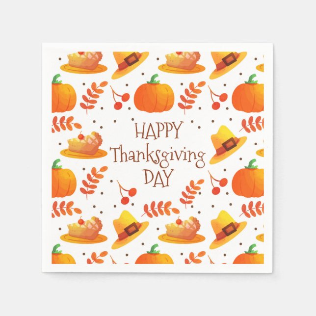 Happy Thanksgiving Napkins (Front)